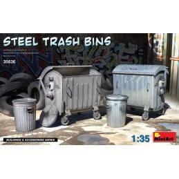 MA35636 Steel Trash Bins 1/35