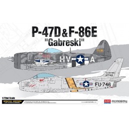 AC12530 1/72 P-47D F-86E...
